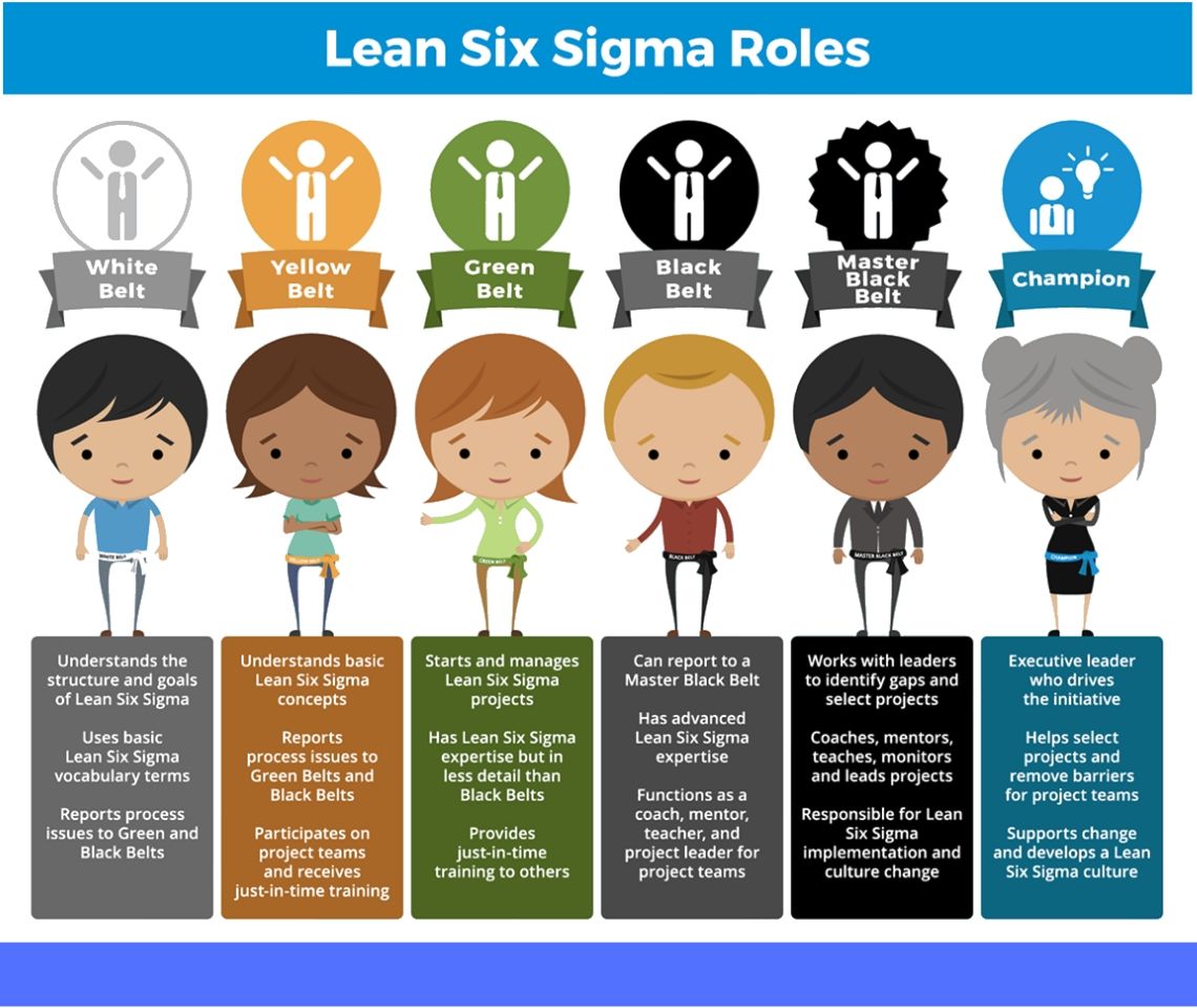 Lean six sigma belt levels best sale